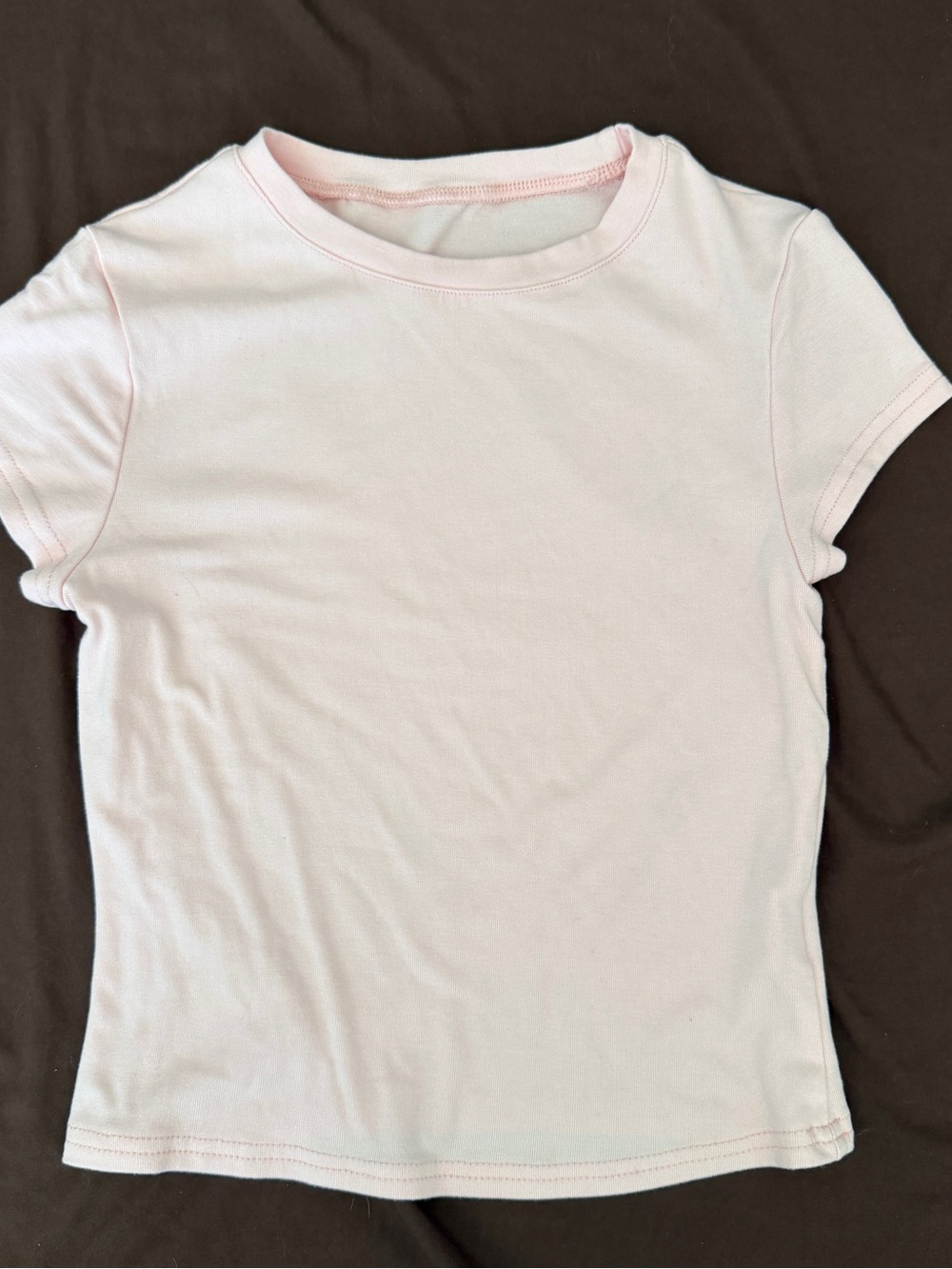Basic Baby Pink Crewneck Tee